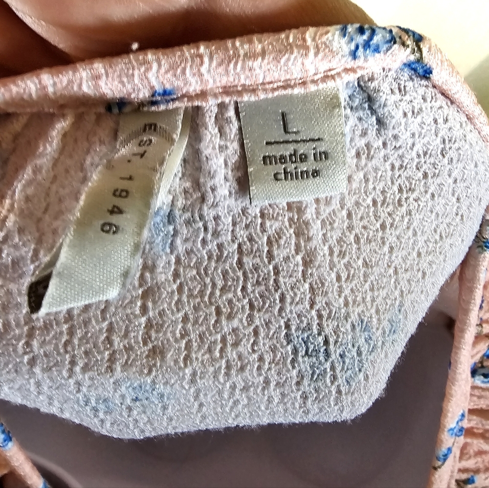 3/$20 Cato L Gathered Neck Floral Top - Picture 4 of 9